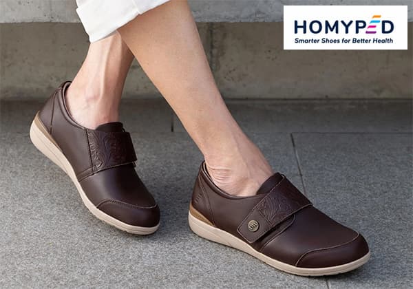 Homyped Maya Womens Comfortable Leather Wide Shoes