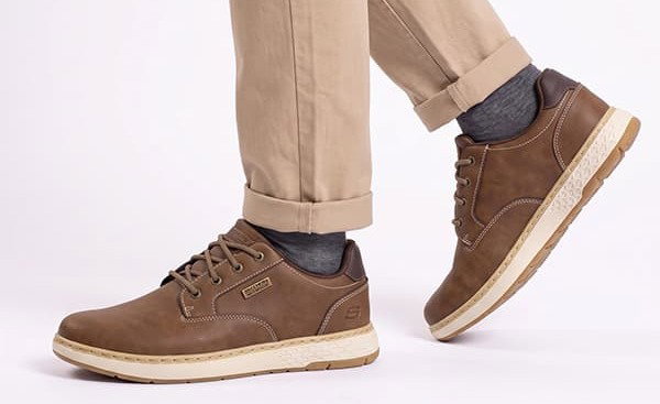 Skechers Mens Waterproof Relaxed Fit Garlan Pryor Extra Wide Fit Shoes