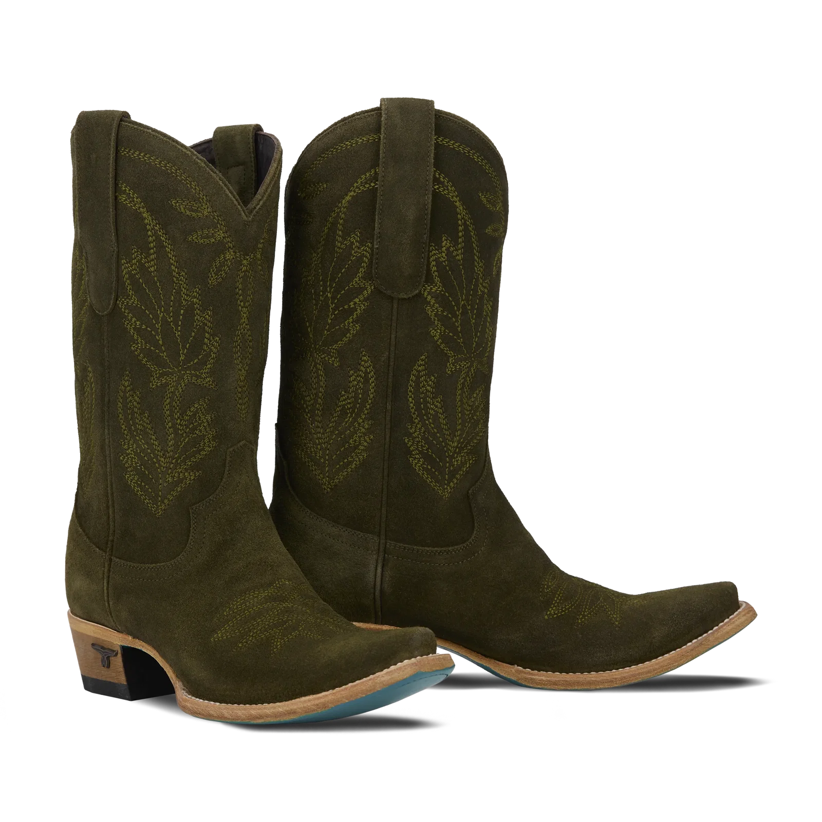 Image of Sandaga Midi - Olive Suede
