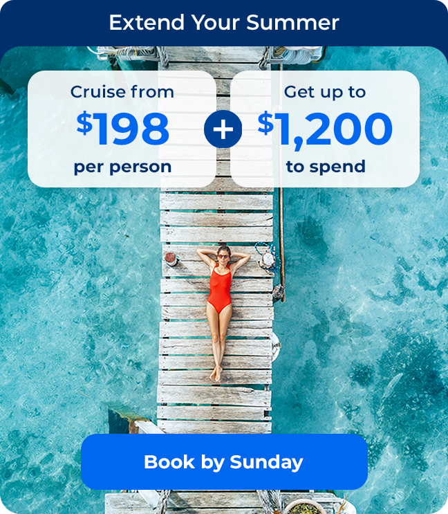 Summer cruises from $201/person