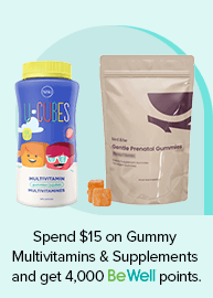 Spend $15 on Gummy Multivitamins & Supplements and get 4,000 points