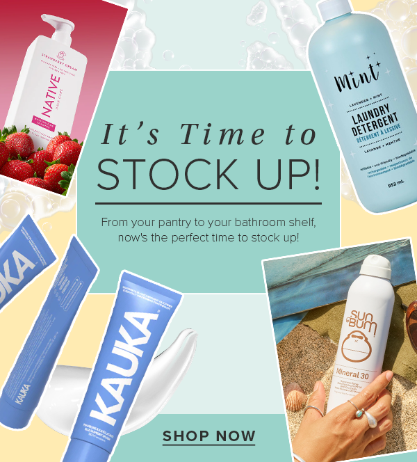 It's Time to Stock Up