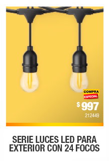 Serie luces LED para exterior con 24 focos