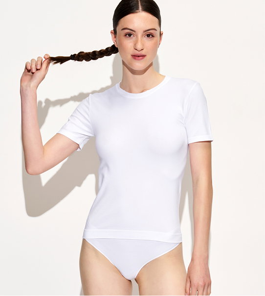 T-shirt girocollo bianca