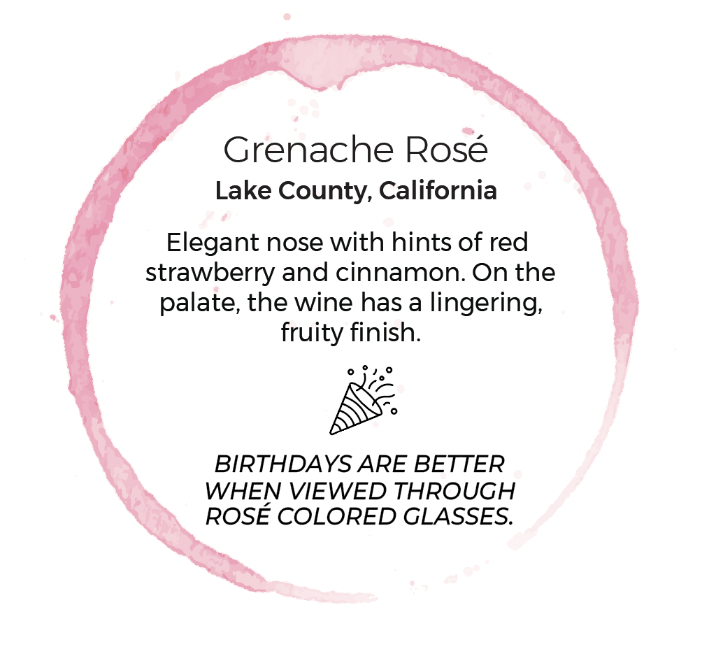 Birthdays are better through rose colored glasses.