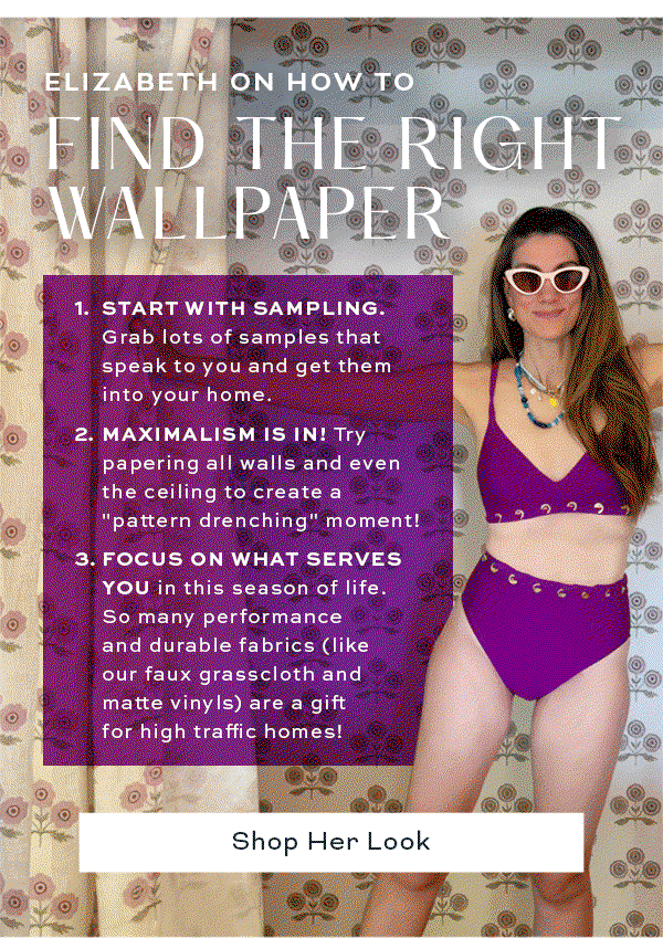 Elizabeth on how to find the right wallpaper