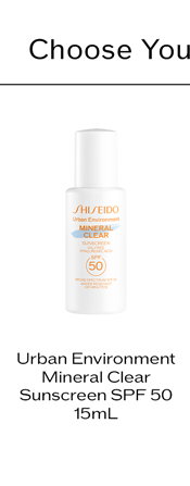Urban Environment Mineral Clear Sunscreen SPF 50, 15mL