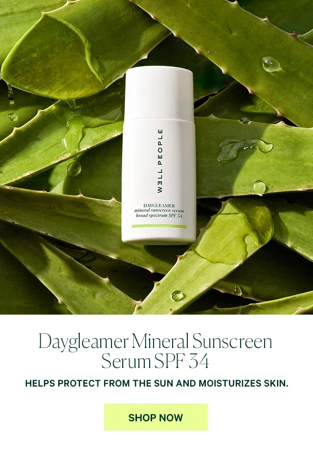 Daygleamer Mineral Sunscreen Serum SPF 34  HELPS PROTECT FROM THE SUN AND MOISTURIZES SKIN.  SHOP NOW