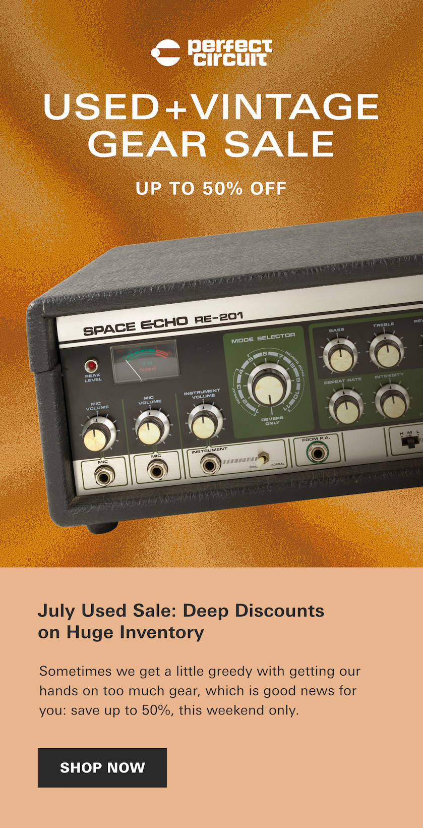 July Used + Vintage Sale! Save up to 50% on already low prices with gear verified by experts