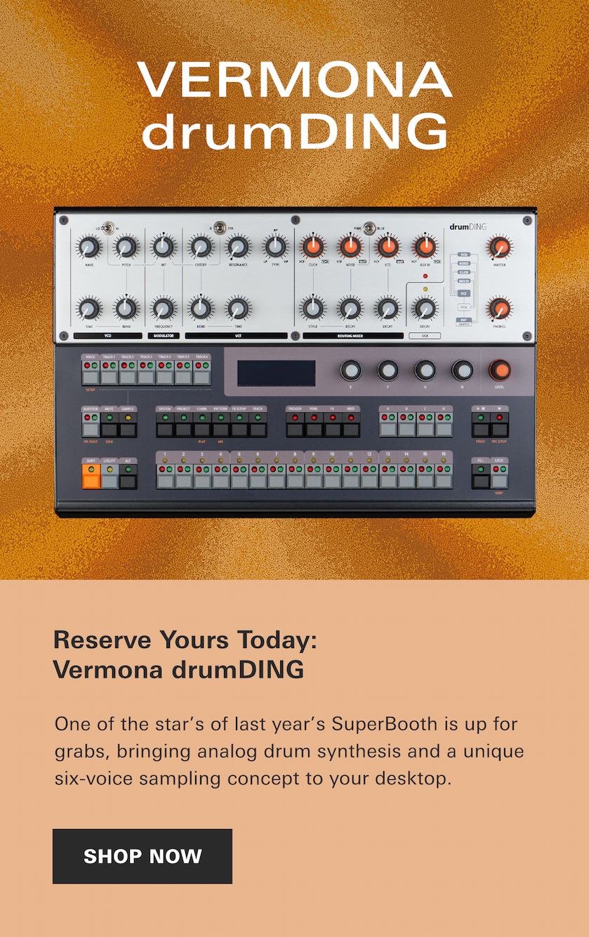 Vermona drumDING now available for preorder! Reserve yours today