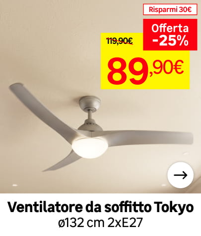 Ventilatore da soffitto Tokyo 89,90 €