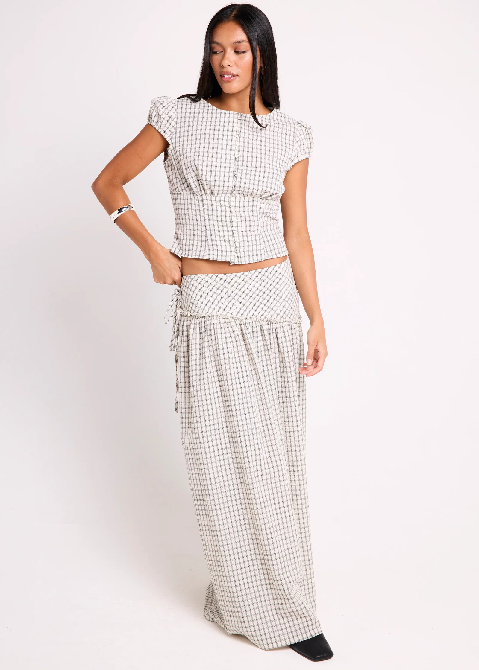 Image of Freydis Check Skirt