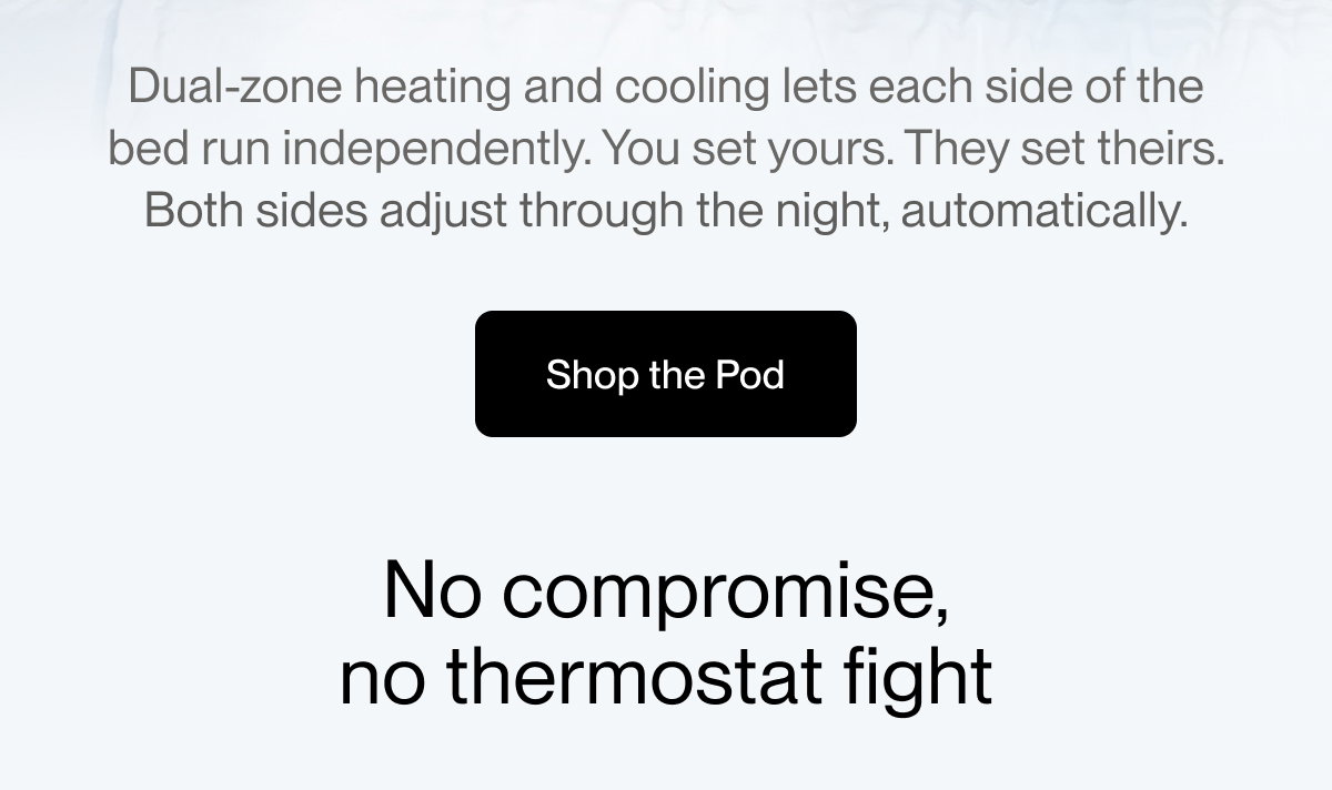One bed,  two temperatures