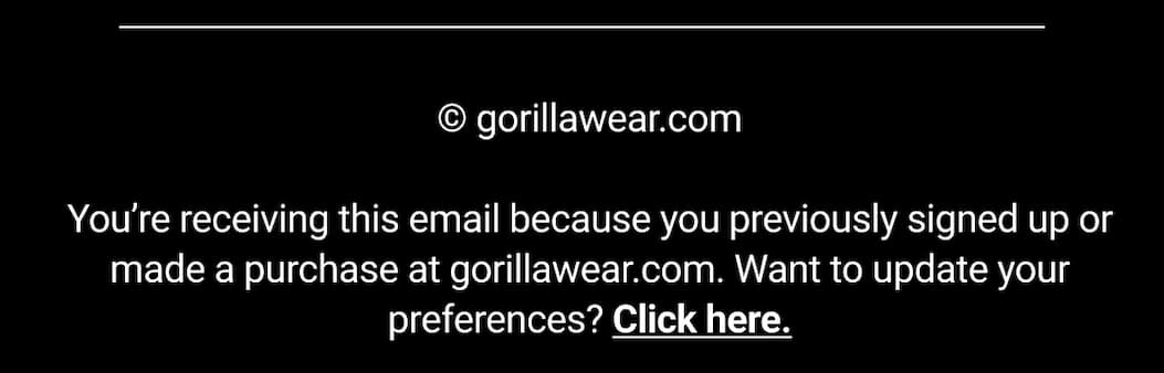 Update Your Preference