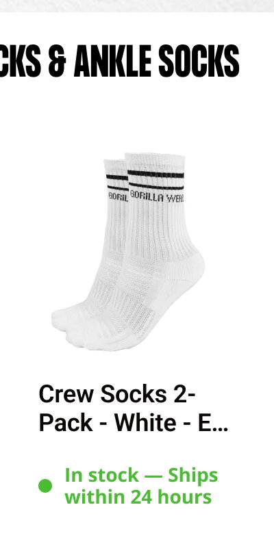 Crew Socks 2-Pack - White - EU 35-38