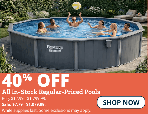 40% off Pools