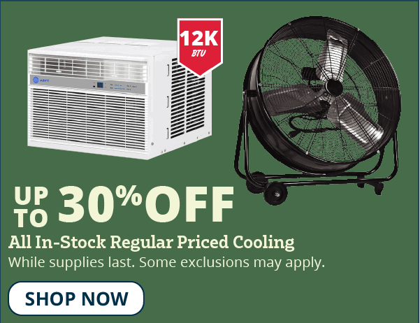 30% OFF COOLING
