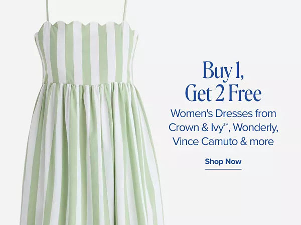 Buy 1, get 2 free. Women’s dresses from Crown and Ivy, Wonderly, Vince Camuto and more. Shop now. Green and white striped dress.