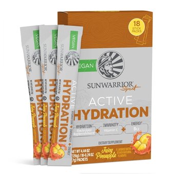 Sunwarrior Sport Active Hydration Juicy Pineapple 18 sticks