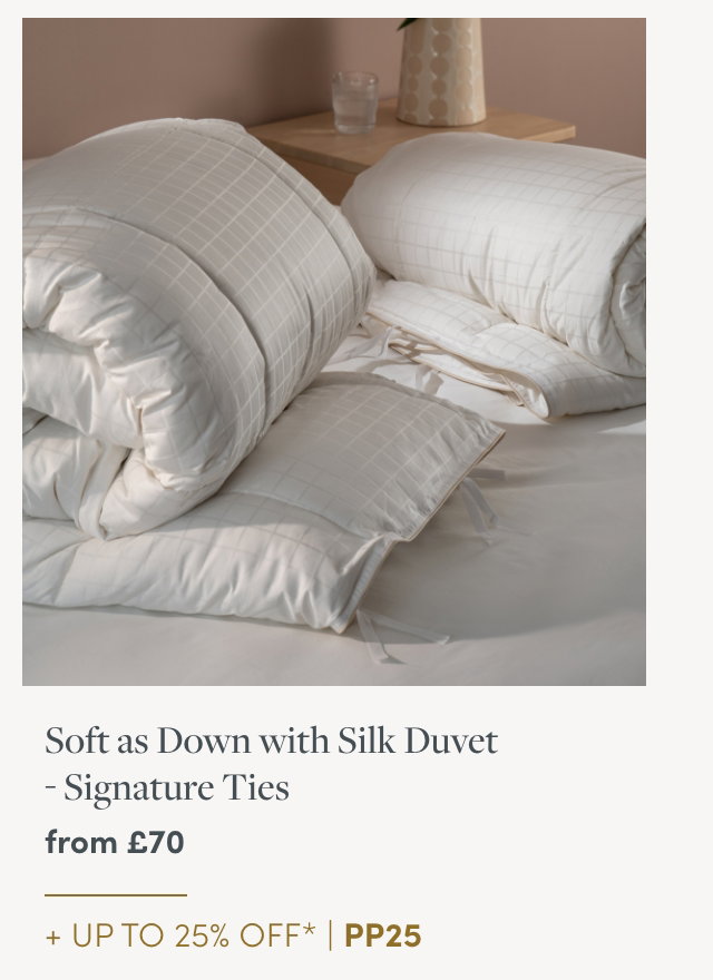 Soft as Down with Silk Duvet - Signature Ties