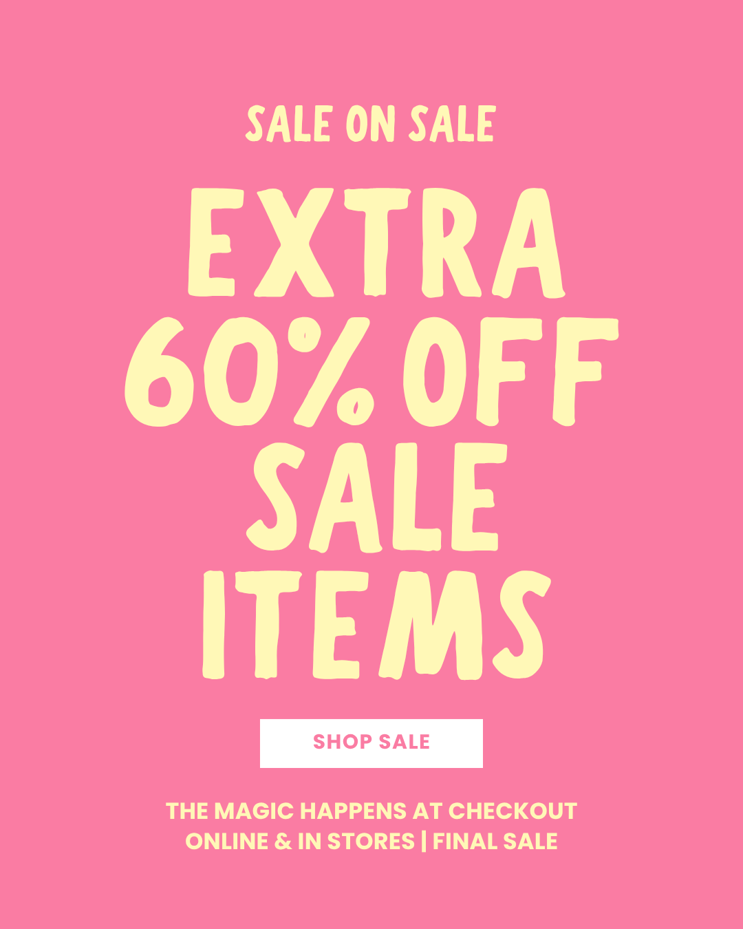 Shop Extra 60% Off Sale Items