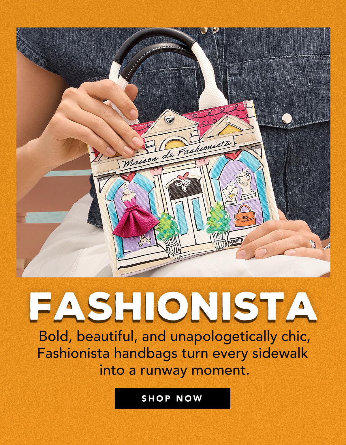 Fashionista - Bold, beautiful, and unapologetically chic, Fashionista handbags turn every sidewalk into a runway moment. - Shop Now