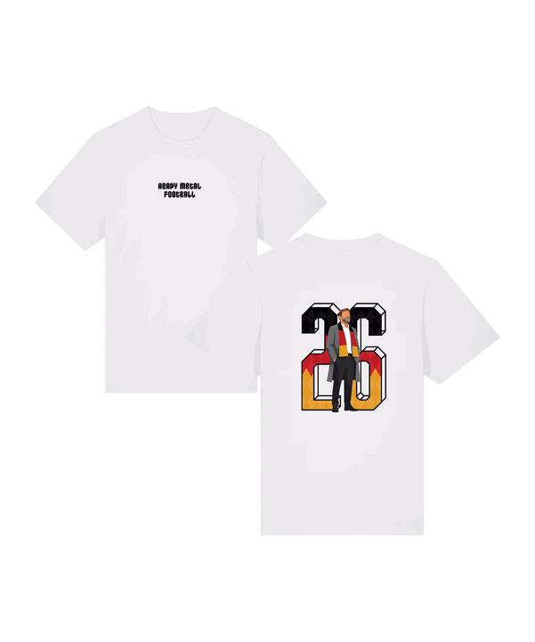 11teamsports ”Heavy Metal Football” T-Shirt Weiß