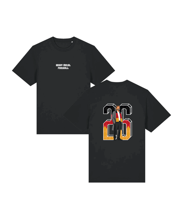 11teamsports ”Heavy Metal Football” T-Shirt Schwarz