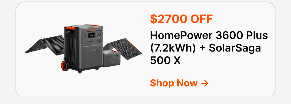 HomePower 3600 Plus(7.2kWh) + SolarSaga500 X