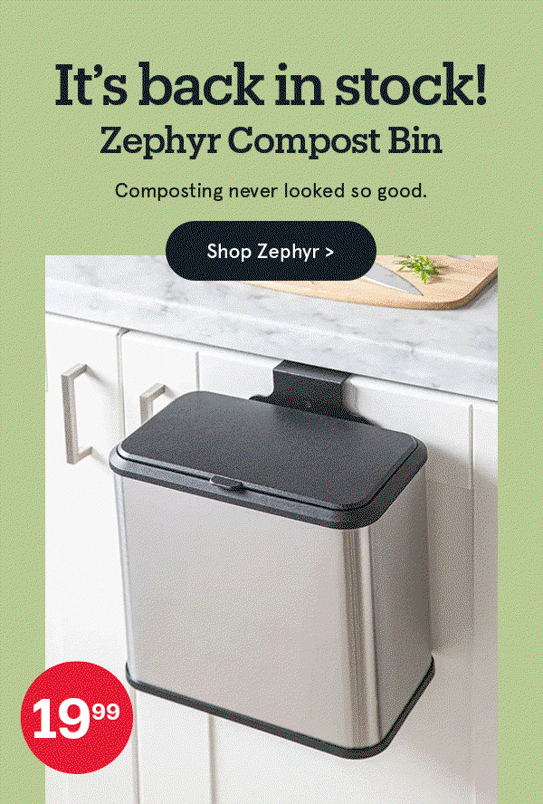 Zephyr 'Fingerprint-Proof' Compost Bin
