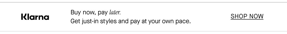 Buy now, pay later with Klarna