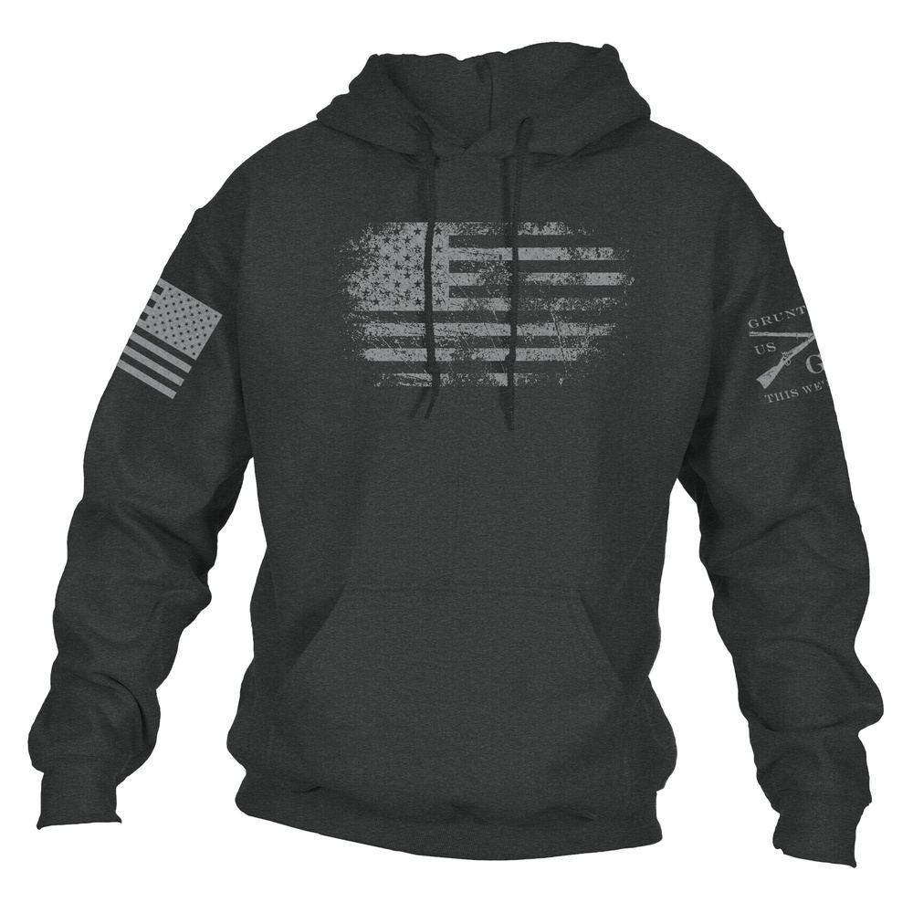 Image of Vintage American Hoodie - Dark Heather