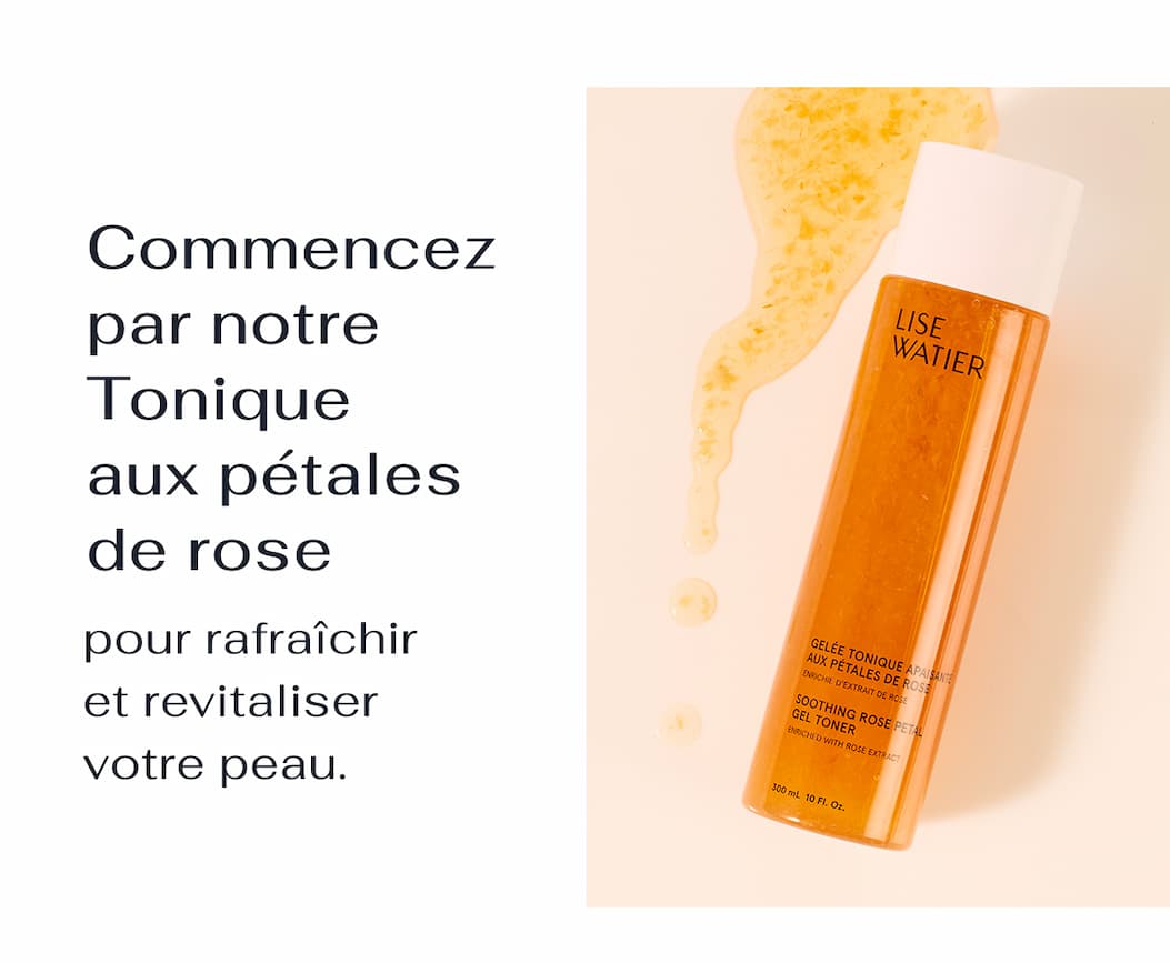 Gelée tonique apaisante aux pétales de rose