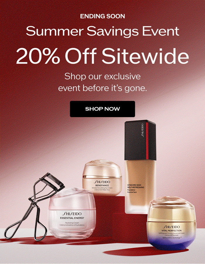 Ending Soon 20% off sitewide. Shop our Summer Savings Event.