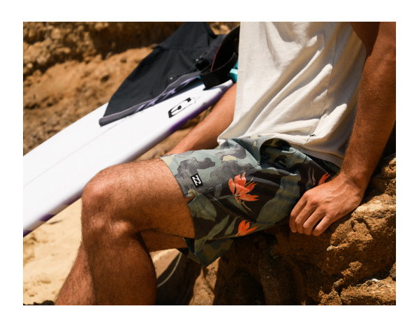 Short Length Boardshorts - Above the knee fit, with less fabric but all the style. 
