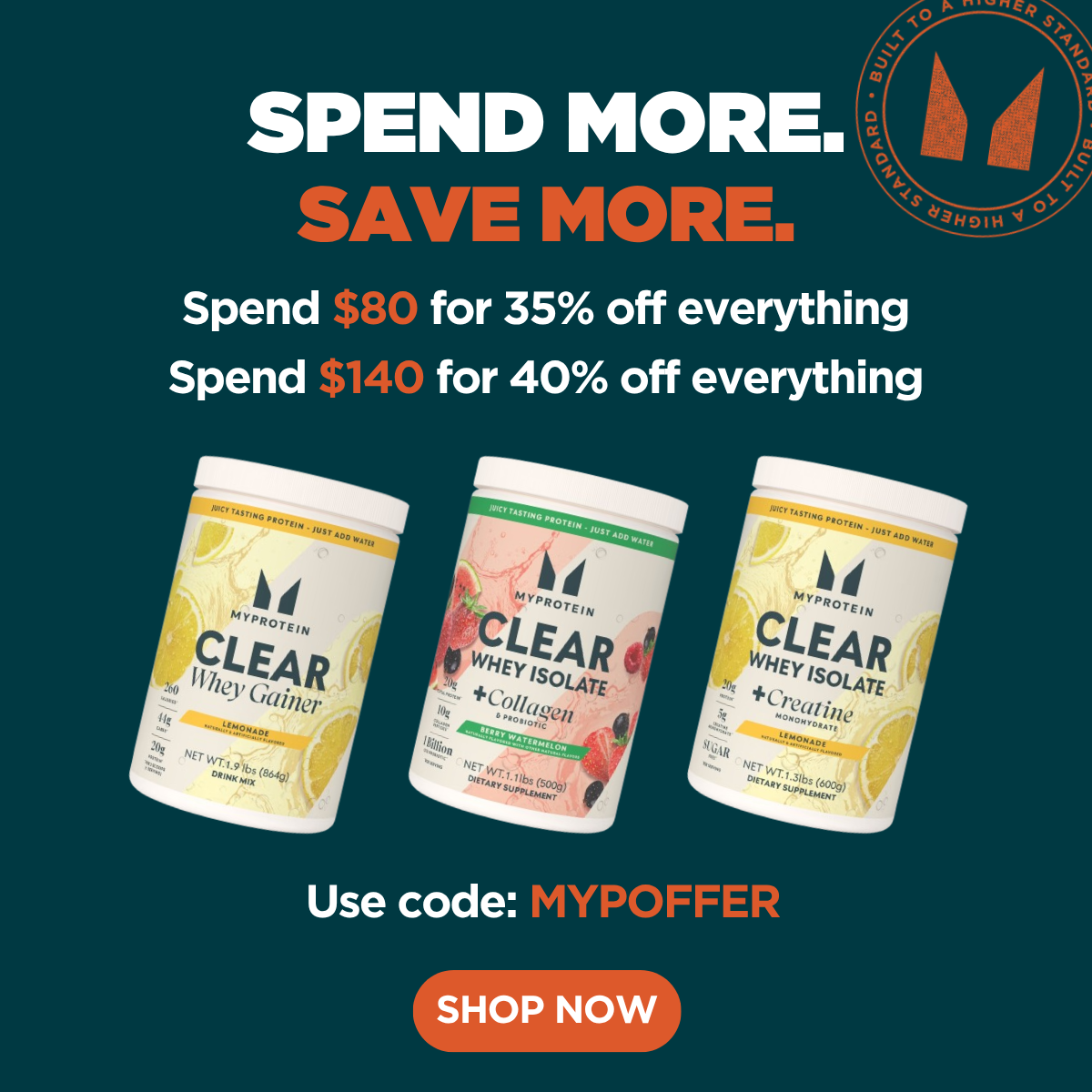 Spend more, save more!