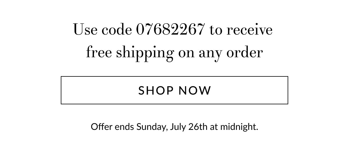 Free shipping on any order [Click here to Shop now]