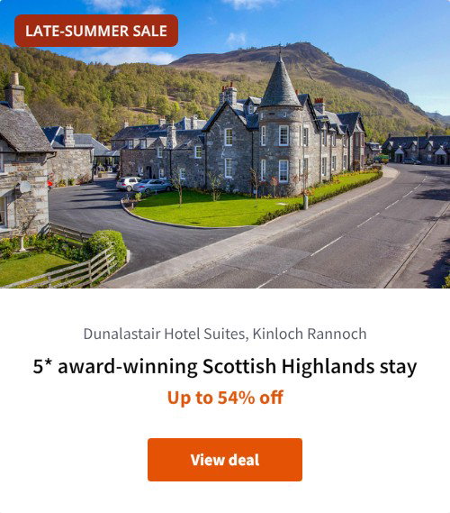 5* award-winning Scottish Highlands stay