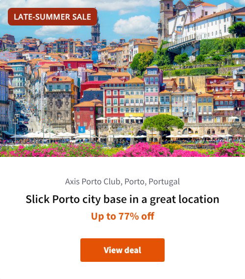 Slick Porto city base in a great location
