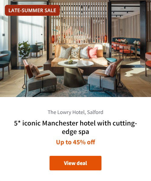 5* iconic Manchester hotel with cutting-edge spa