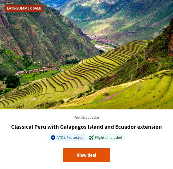 Classical Peru with Galapagos Island and Ecuador extension
