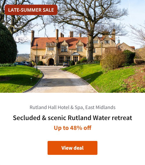 Secluded &amp; scenic Rutland Water retreat