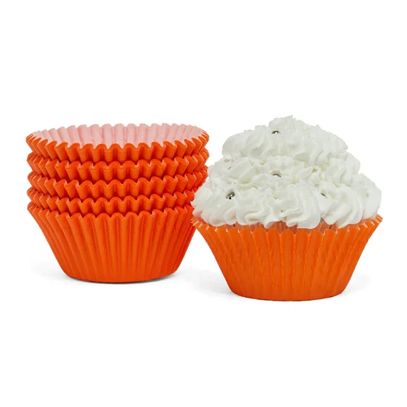 Orange Baking Cups
