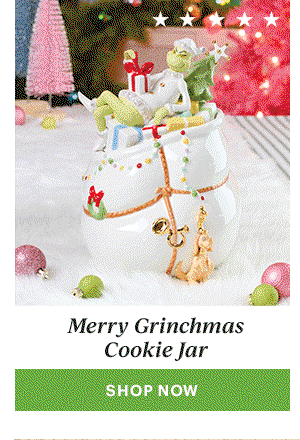 Merry Grinchmas Cookie Jar  [SHOP NOW]