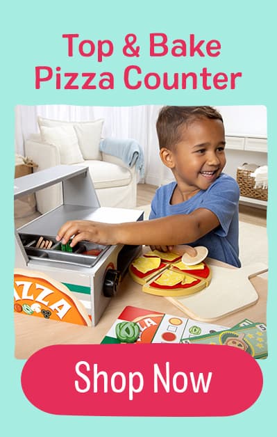 Top & Bake Pizza Counter - Wooden Play Food