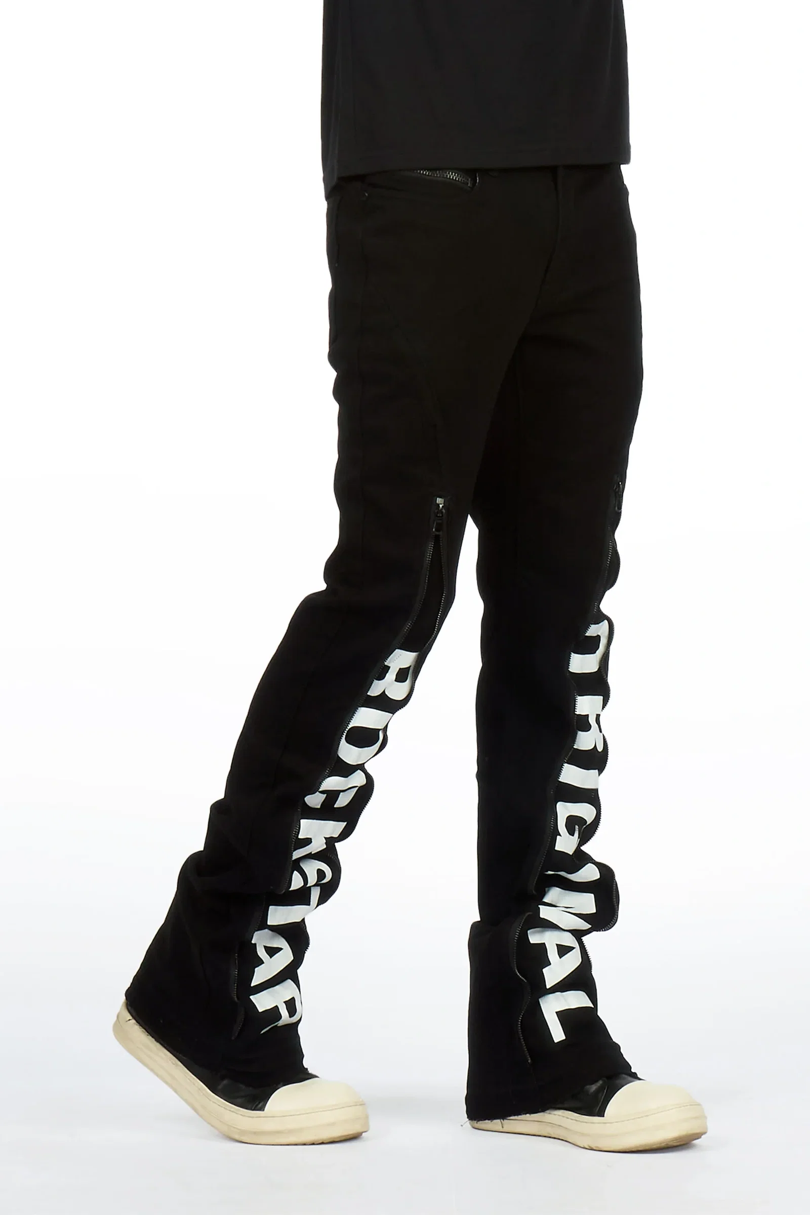 Image of Philly Black Stacked Fit Jean