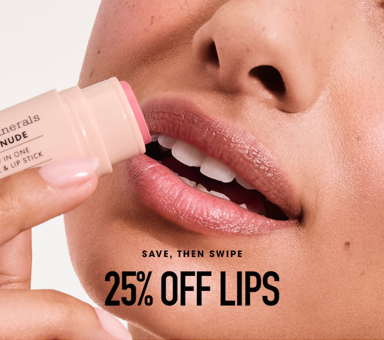 Model applying GEN NUDE® Dew in One Cheek & Lip Stick