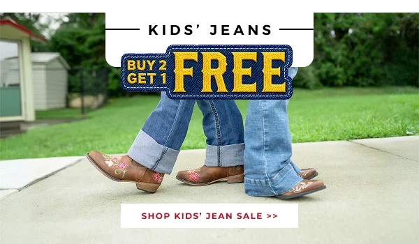 KIDS JEANS  BUY 2 GET 1 FREE