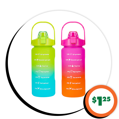 $1.25 48-oz. Ombre Water Bottles, 1-ct.