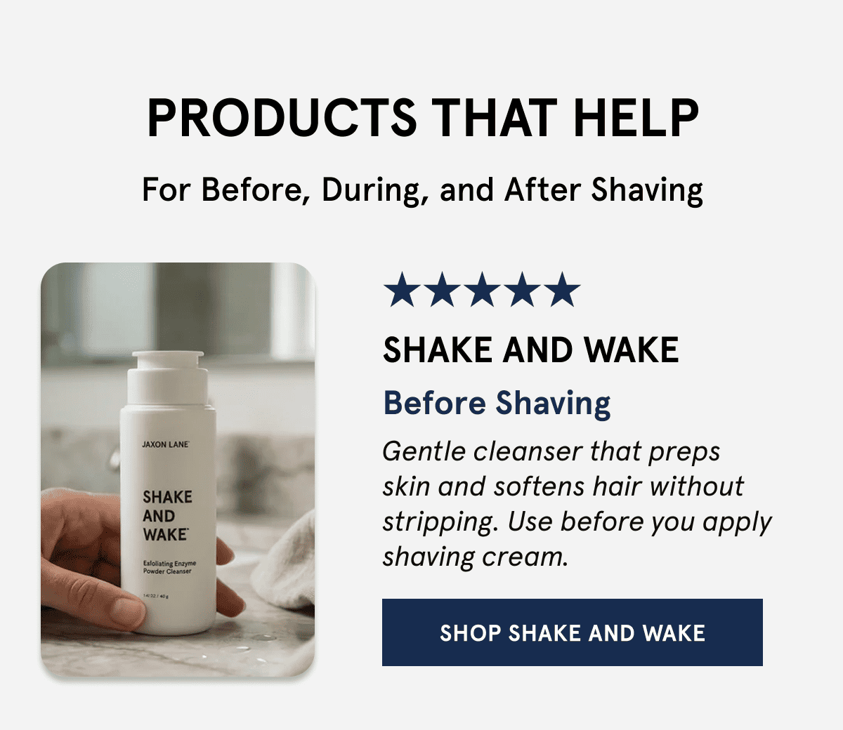 Shake And Wake - Before Shaving